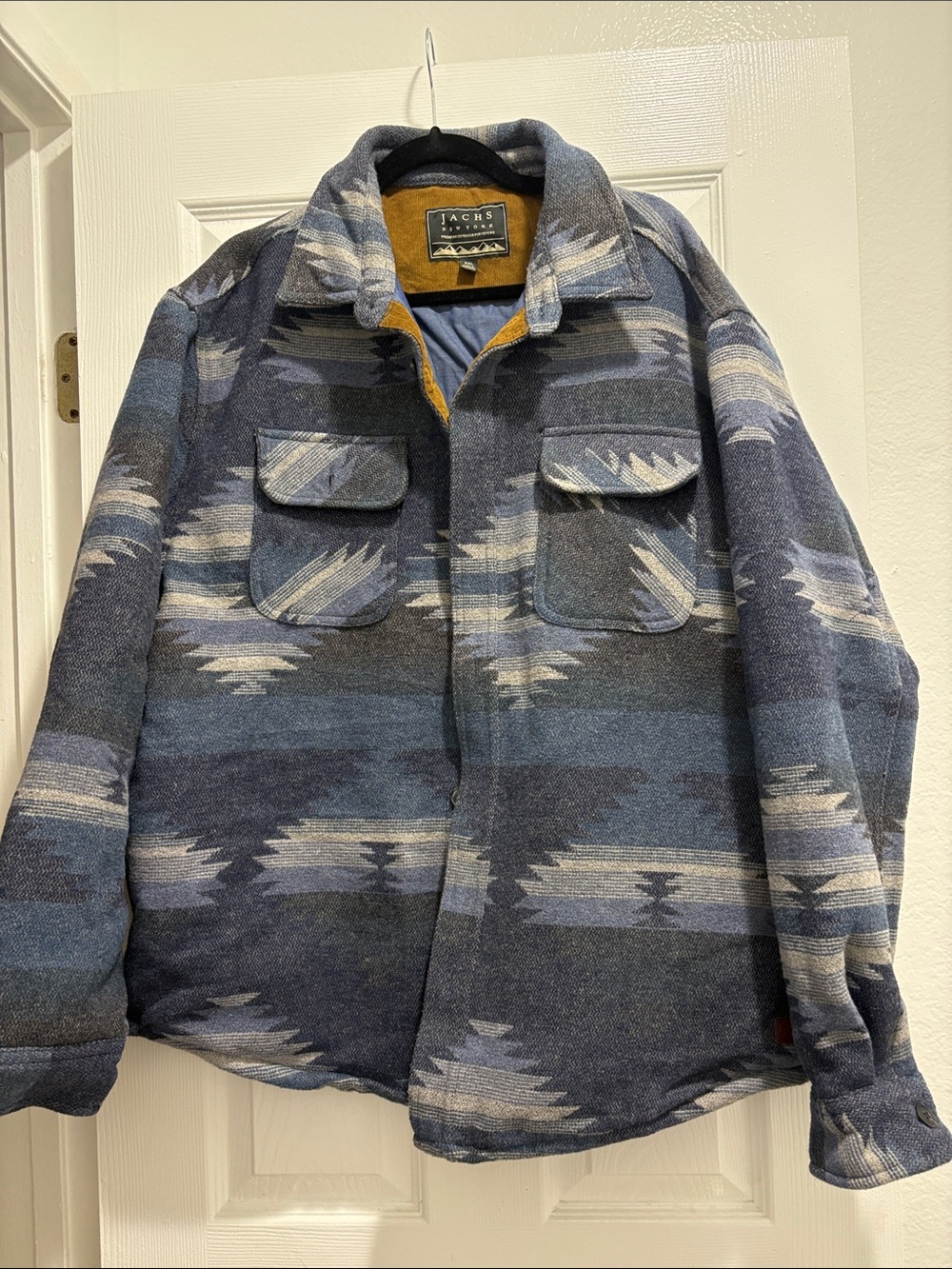 Wool Blend Jacket - XXL - Fully Chambray Lined - Shirt-Jac - Button Up